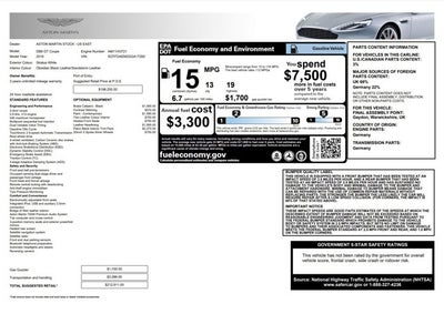 2016 Aston Martin DB9 GT