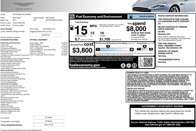 2015 Aston Martin DB9 Coupe