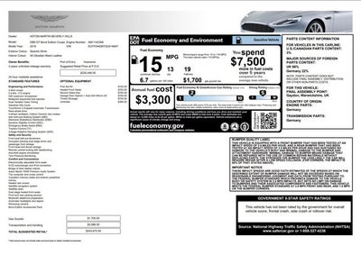 2016 Aston Martin DB9 GT Bond Edition