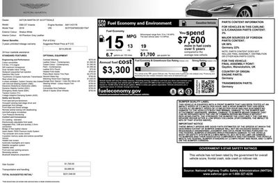 2016 Aston Martin DB9 GT Volante