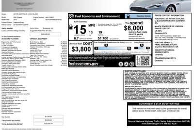 2015 Aston Martin DB9 Volante
