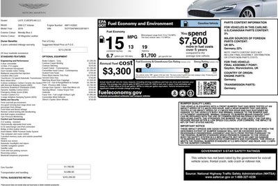 2016 Aston Martin DB9 GT Volante