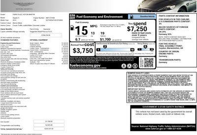 2014 Aston Martin Rapide S 4dr Sdn Auto