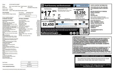 2017 Aston Martin DB11 Launch Edition