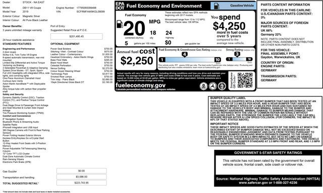 2019 Aston Martin DB11 V8
