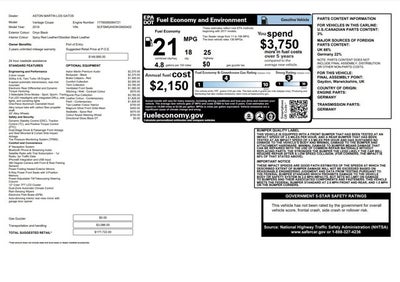2019 Aston Martin Vantage Coupe