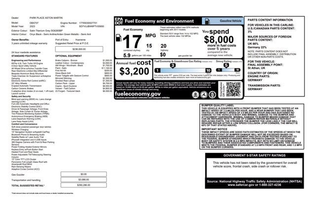 2023 Aston Martin DBX 707 707