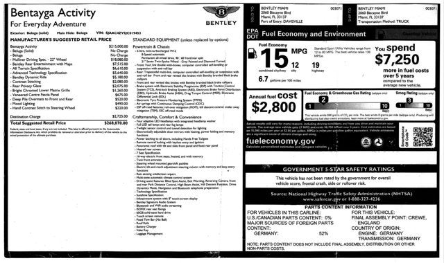 2018 Bentley Bentayga Mulliner