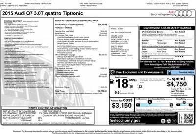 2015 Audi Q7 3.0T Premium Plus