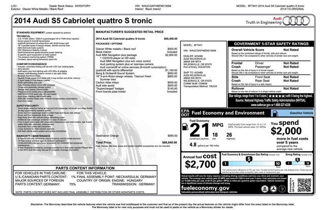 2014 Audi S5 Premium Plus