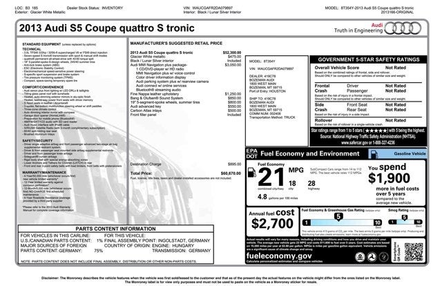 2013 Audi S5 Premium Plus