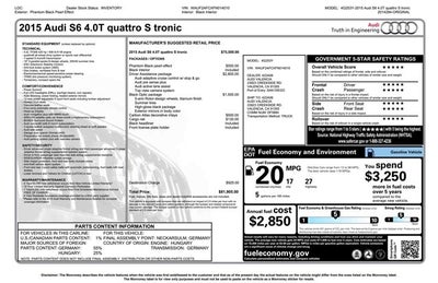 2015 Audi S6 Quattro S Tronic