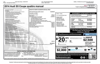 2014 Audi S5 Premium Plus Coupe