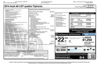 2014 Audi A6 3.0T Prestige