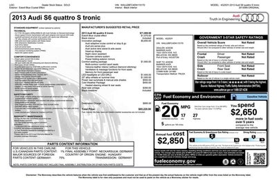 2013 Audi S6 Prestige