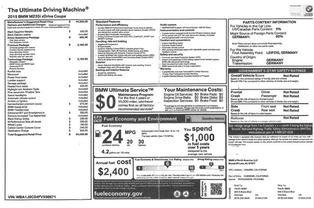 2015 BMW 2 Series M235i xDrive