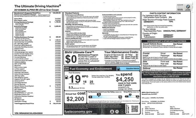 2018 BMW 6 Series ALPINA B6 xDrive