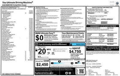 2020 BMW M2 Competition