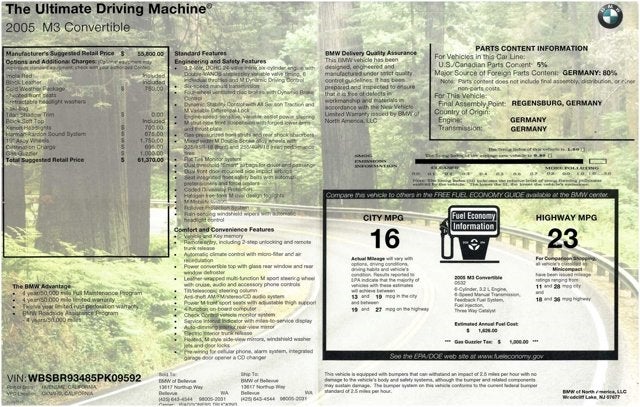 2005 BMW 3 Series M3