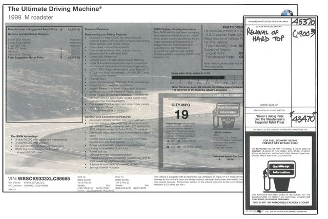 1999 BMW Z3 M Roadster
