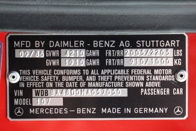 1987 Mercedes-Benz SL-Class 560SL