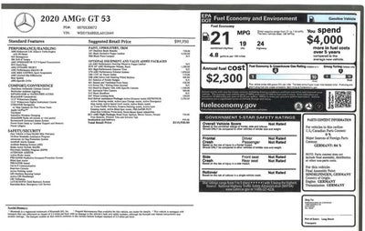 2020 Mercedes-Benz AMG® GT AMG® GT 53