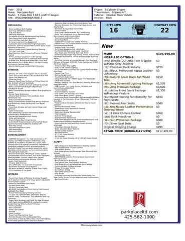 2018 Mercedes-Benz E-Class AMG® E 63 S Wagon