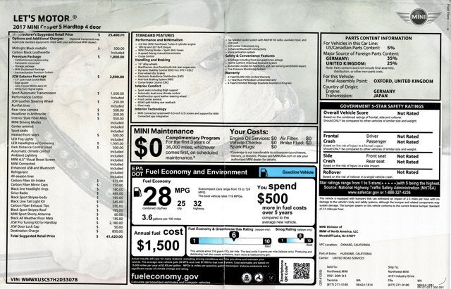2017 MINI Hardtop 4 Door Cooper S