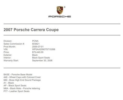 2007 Porsche 911 Carrera