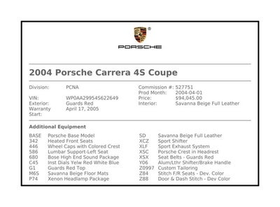 2004 Porsche 911 Carrera 4S