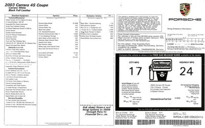 2003 Porsche 911 Carrera 4S
