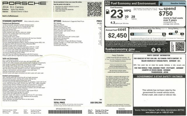 2014 Porsche 911 Carrera