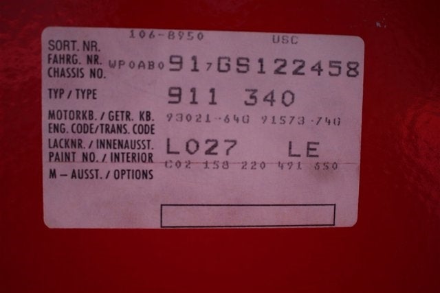 1986 Porsche 911 Carrera Widebody