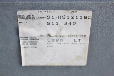 1987 Porsche Carrera Coupe