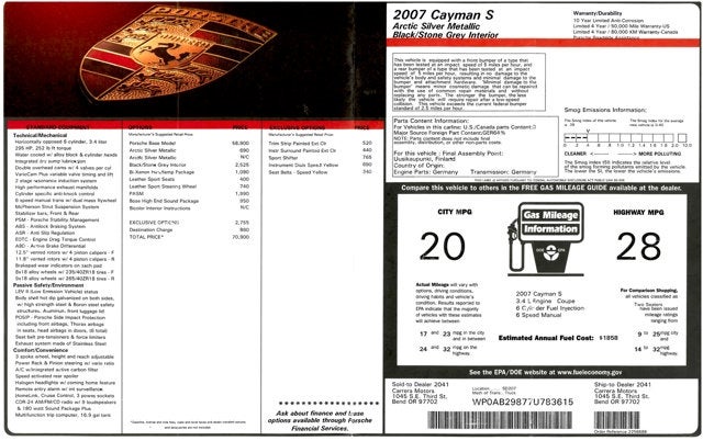 2007 Porsche Cayman S
