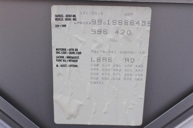 2001 Porsche 911 Turbo 2dr Carrera Turbo 6-Spd Manual