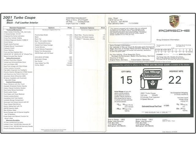 2001 Porsche 911 Turbo