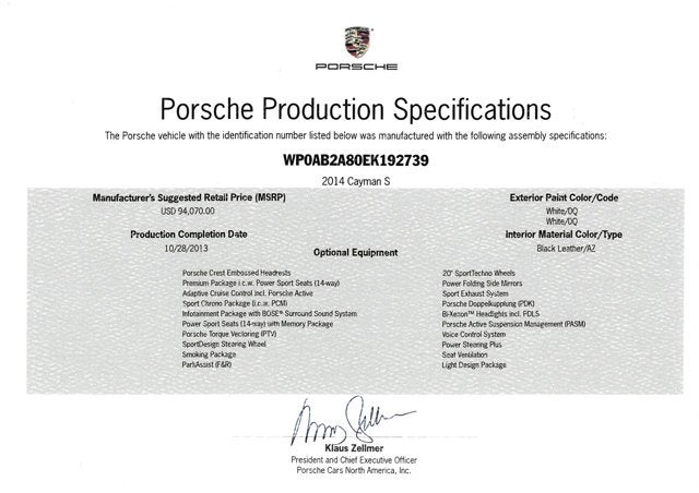 2014 Porsche Cayman S