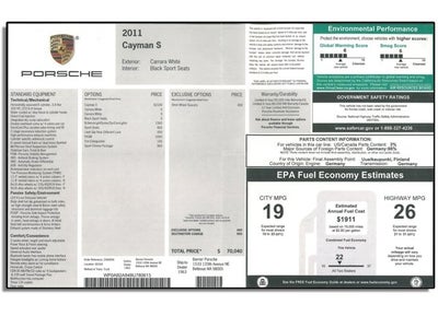 2011 Porsche Cayman S