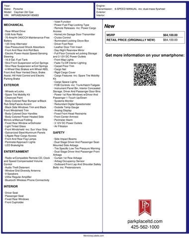 2016 Porsche Cayman GTS
