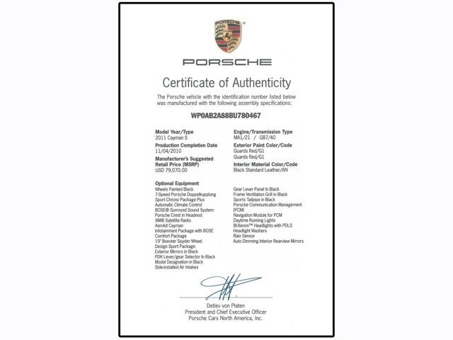 2011 Porsche Cayman S