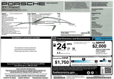 2018 Porsche 718 Cayman S