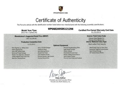 2013 Porsche 911 Carrera 4S