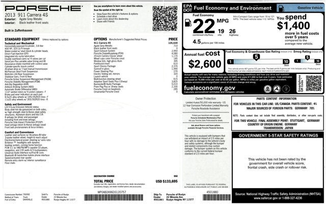 2013 Porsche 911 Carrera 4S