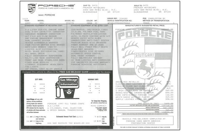 1997 Porsche 911 Turbo