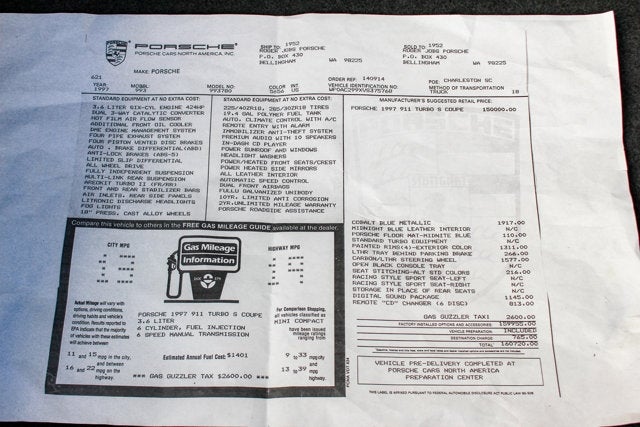 1997 Porsche 911 Turbo S
