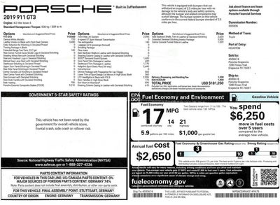 2019 Porsche 911 GT3 Touring