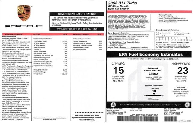 2008 Porsche 911 Turbo