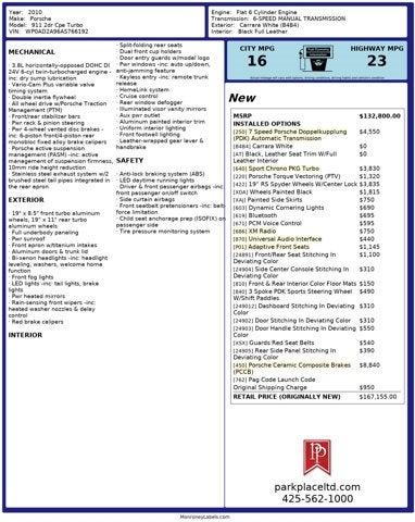 2010 Porsche 911 Turbo