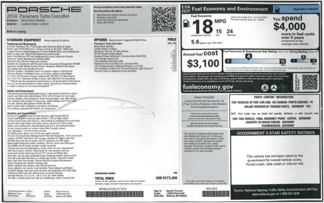 2014 Porsche Panamera Turbo Executive